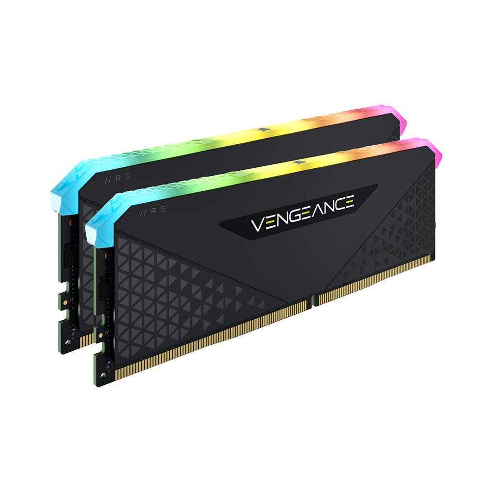 RAM CORSAIR VENGEANCE RGB RS BLACK 32GB (2X16GB/DDR4/3600MHZ CL18)