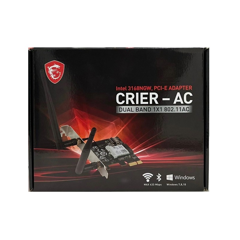 Card WiFi MSI Crier-AC Intel 3168NGW