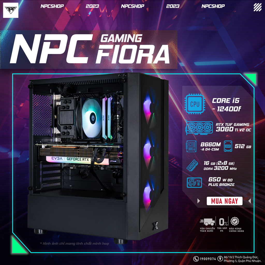 NPC Gaming Fiora (i5-12400F/16GB/256GB/RTX 3060 Ti V2 OC)