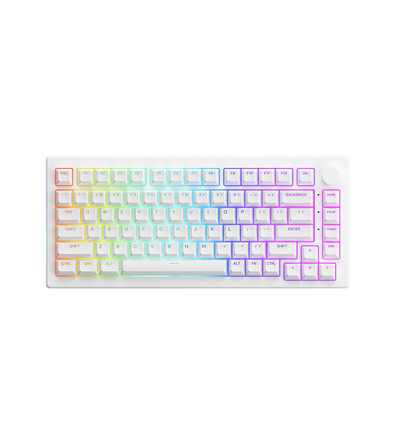 KEYCAP AKKO ASA Shine Through Keycap set – White (Xuyên LED/ASA profile/131 nút)