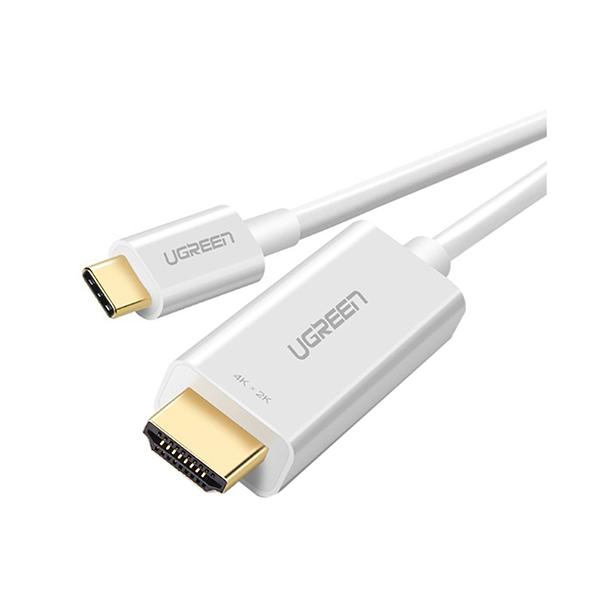 Dây chuyển đổi có chipset USB Type-C sang HDMI dài 1.5M màu trắng Ugreen ( 30841)