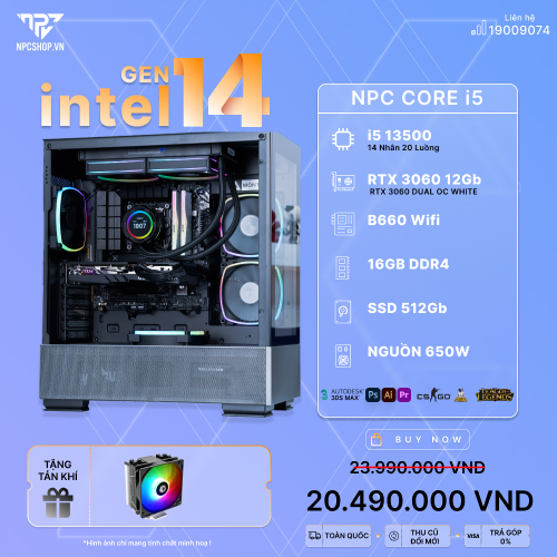 NPC PC CORE i5 13500 | B660 | 16G DDR4 |RTX 3060 12GB